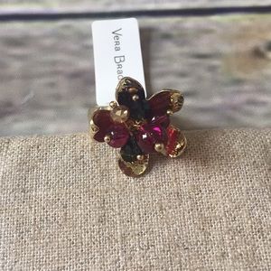 NWT Vera Bradley Petals cluster ring